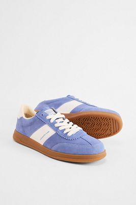 East Pacific Trade Blue & Off White Santos Trainers
