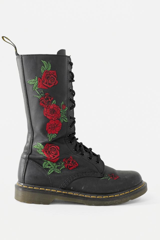 Doc martens embroidered store boots