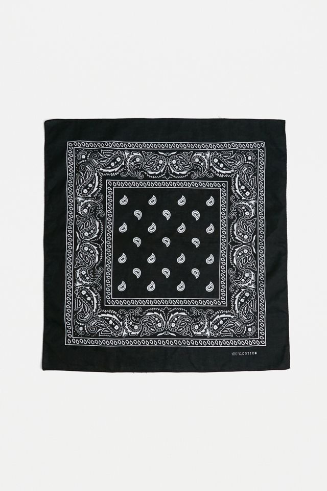 Urban Renewal Vintage Black Bandana Scarf #2