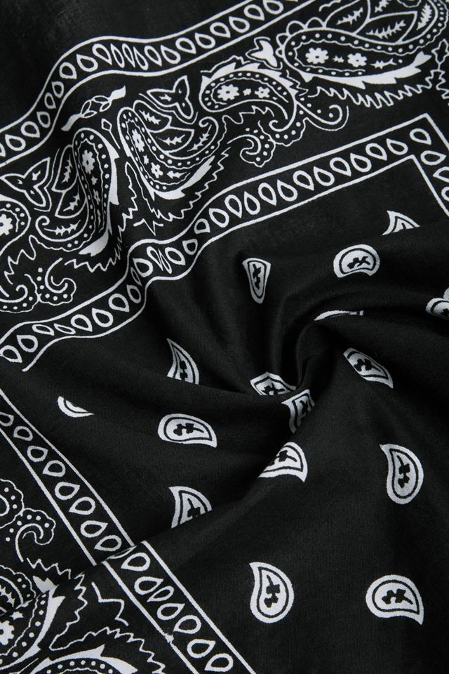 Urban Renewal Vintage Black Bandana Scarf #3