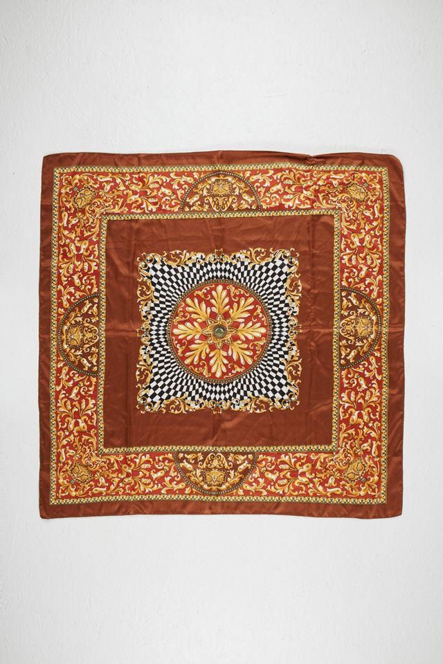 Urban Renewal Vintage Brown & Orange XL Sciarpa Top #4