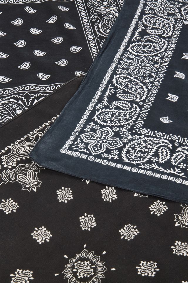 Urban Renewal Vintage Black Bandana Scarf #1