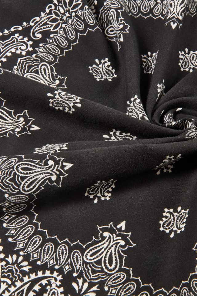 Urban Renewal Vintage Black Bandana Scarf #2