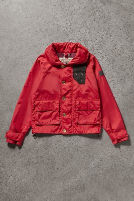 Urban Renewal One-Of-A-Kind Thrifty Towel Burberry Red Jacket