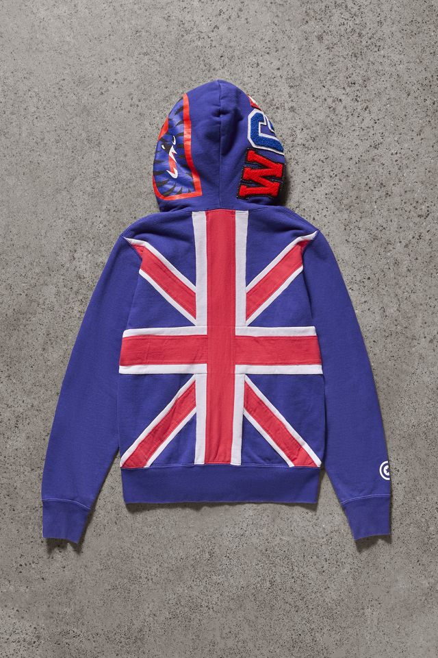 Urban Renewal One-Of-A-Kind Thrifty Towel BAPE Union Jack Hoodie #2
