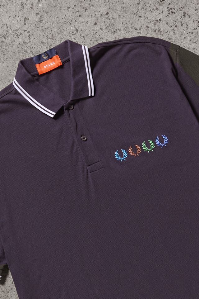 Urban Renewal One-Of-A-Kind Thrifty Towel Fred Perry x Beams Black Polo Shirt #1