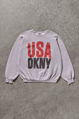 Urban Renewal One-Of-A-Kind Thrifty Towel DKNY 90s Slogan Sweatshirt 