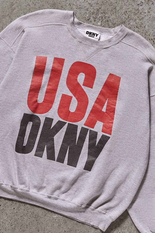 Urban Renewal One-Of-A-Kind Thrifty Towel DKNY 90s Slogan Sweatshirt  #1