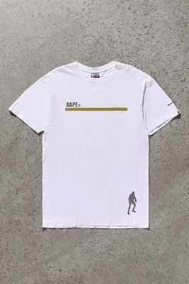 Urban Renewal One-Of-A-Kind Thrifty Towel BAPE White Script Logo T-Shirt