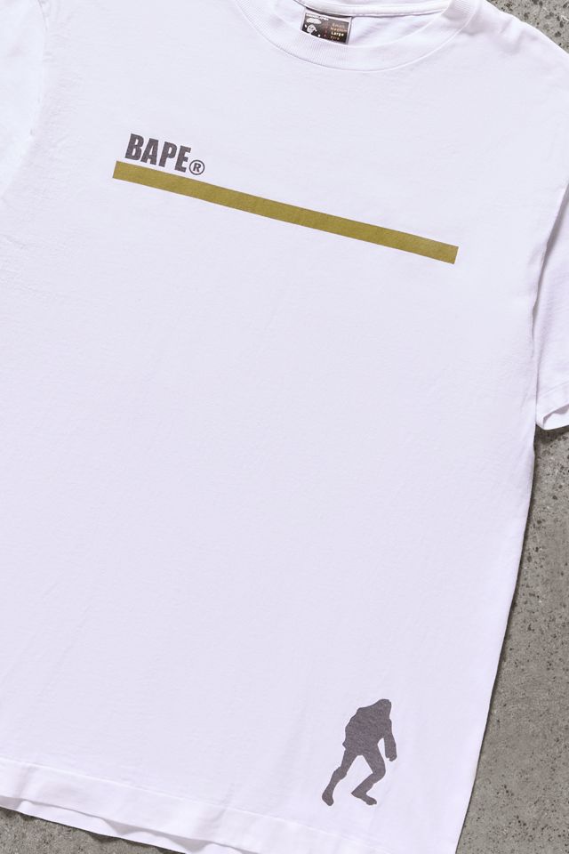 Urban Renewal One-Of-A-Kind Thrifty Towel BAPE White Script Logo T-Shirt #1