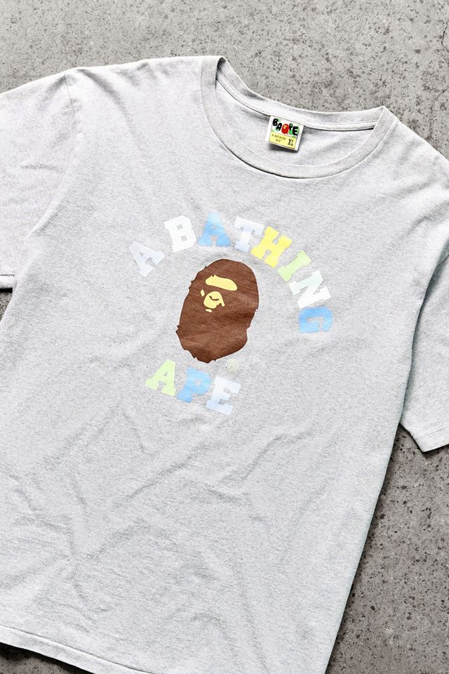 Urban Renewal One-Of-A-Kind Thrifty Towel BAPE Patchwork College T-Shirt #1