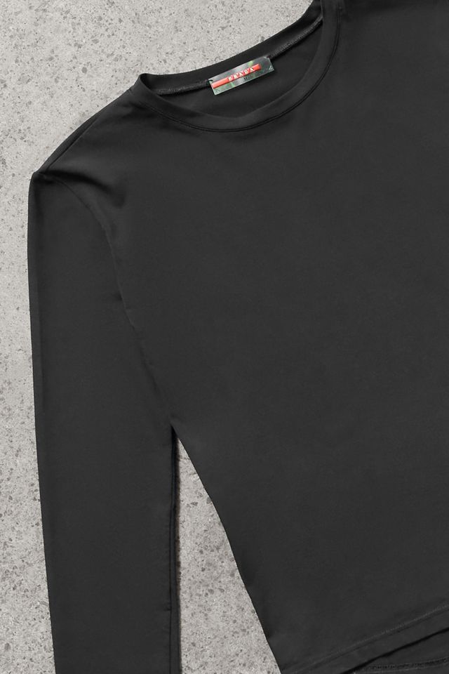 Urban Renewal One-Of-A-Kind Thrifty Towel Prada SS98 Long Sleeve Top #1