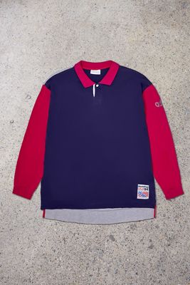 Urban Renewal One-Of-A-Kind Thrifty Towel World Cup USA 94 Football Polo Shirt