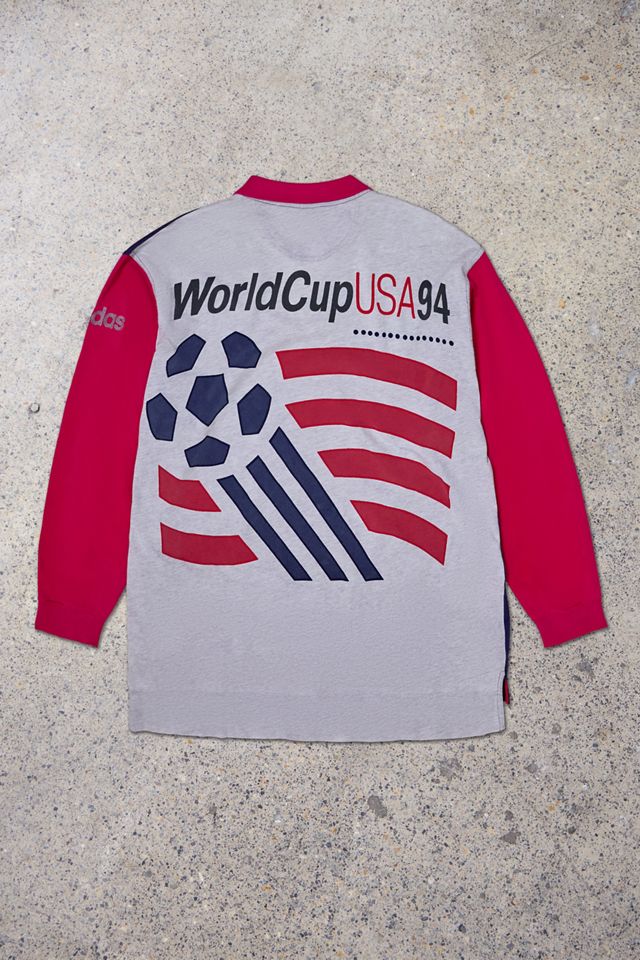Urban Renewal One-Of-A-Kind Thrifty Towel World Cup USA 94 Football Polo Shirt #1