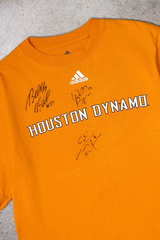 Urban Renewal One-Of-A-Kind Thrifty Towel Houston Dynamo 2012/13 Signed Football Shirt #3