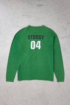 Urban Renewal One-Of-A-Kind Thrifty Towel Stussy Green T-Shirt