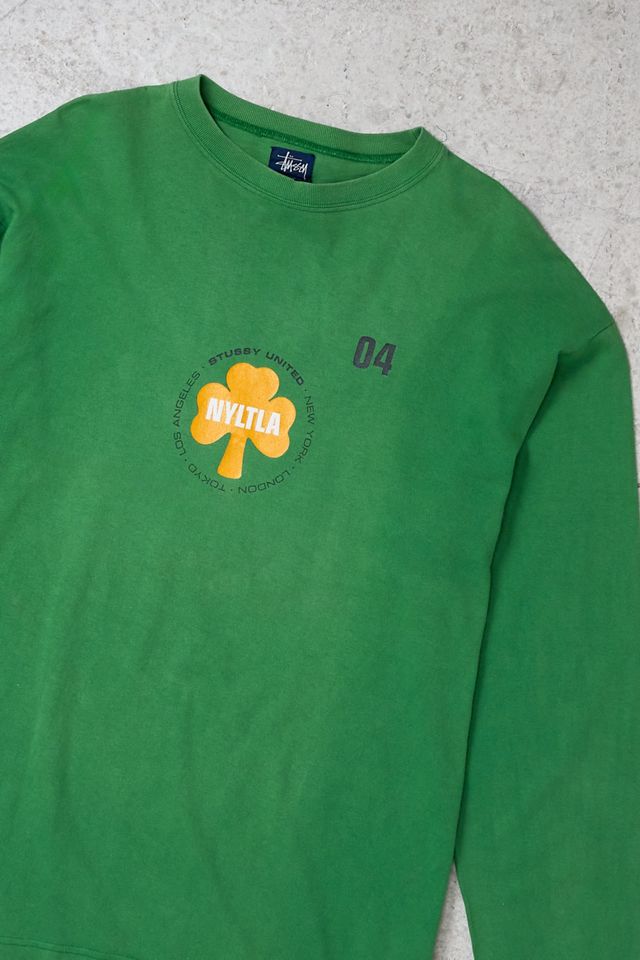 Urban Renewal One-Of-A-Kind Thrifty Towel Stussy Green T-Shirt #1