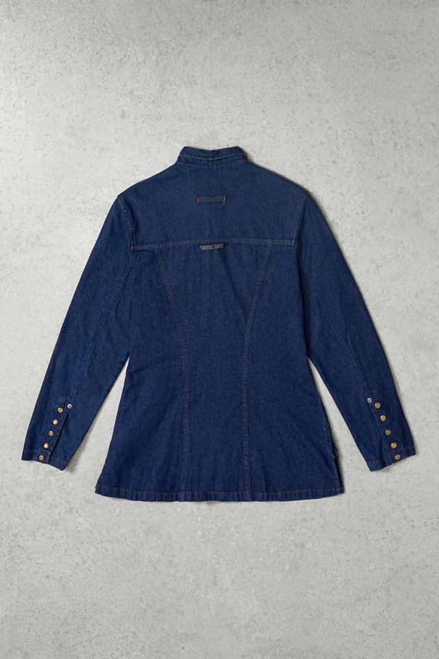 Urban Renewal One-Of-A-Kind Thrifty Towel Jean Paul Gaultier Denim Jacket #2