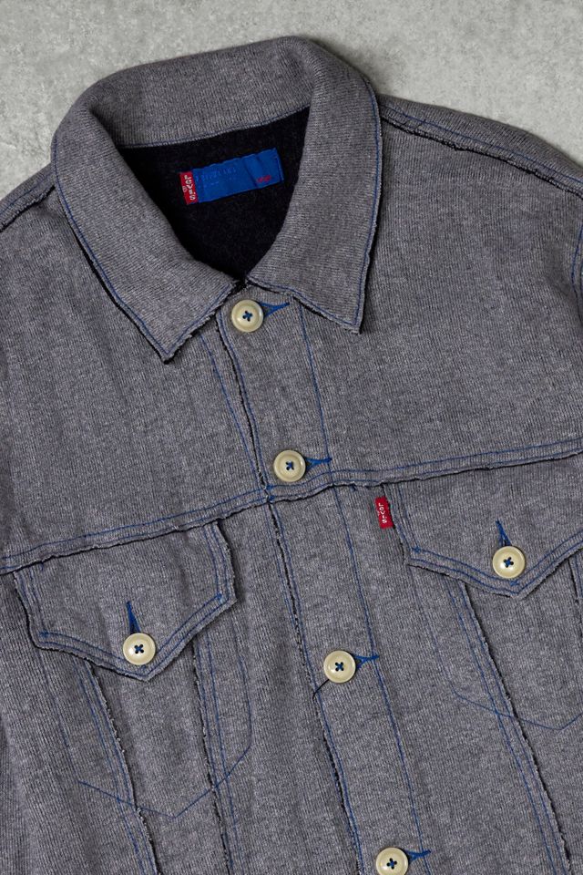 Urban Renewal One-Of-A-Kind Thrifty Towel Levi's Wool Trucker Moto Jacket #1