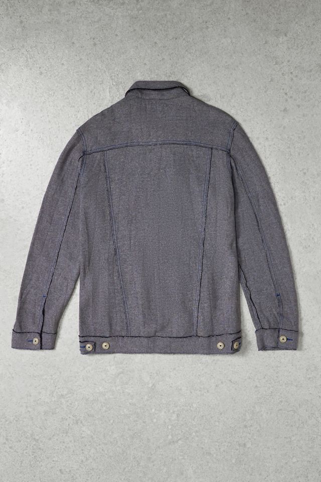 Urban Renewal One-Of-A-Kind Thrifty Towel Levi's Wool Trucker Moto Jacket #2