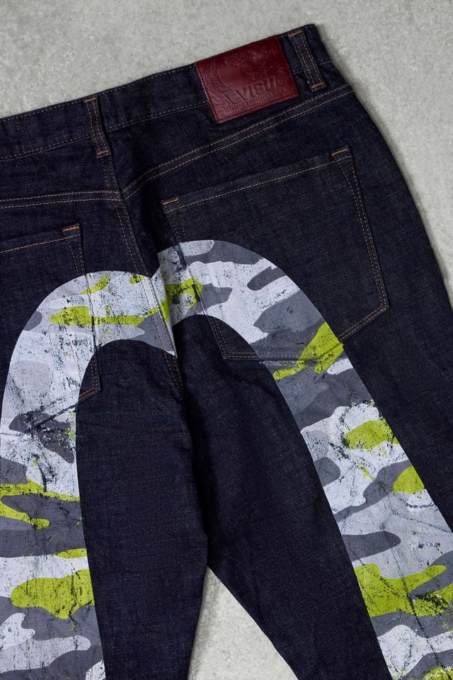 Urban Renewal One-Of-A-Kind Thrifty Towel Evisu Diacock Jeans #1
