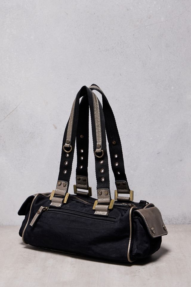 One-Of-A-Kind Thrifty Towel Guess Black Contrast Rivet Bag #2