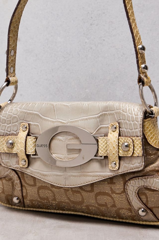 One-Of-A-Kind Thrifty Towel Guess Studded Monogram Bag #1