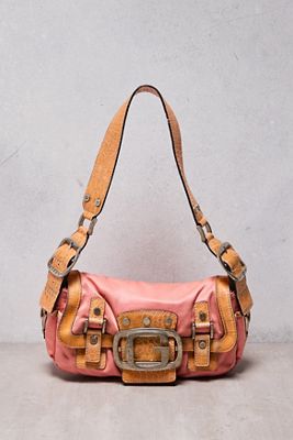 One-Of-A-Kind Thrifty Towel Guess Pink Contrast Monogram Bag