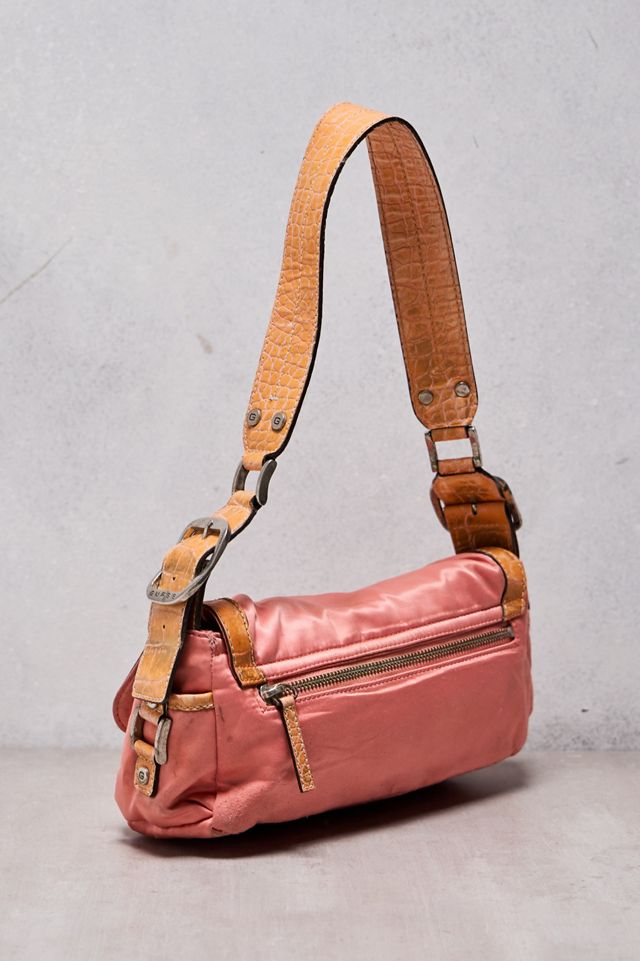 One-Of-A-Kind Thrifty Towel Guess Pink Contrast Monogram Bag #2