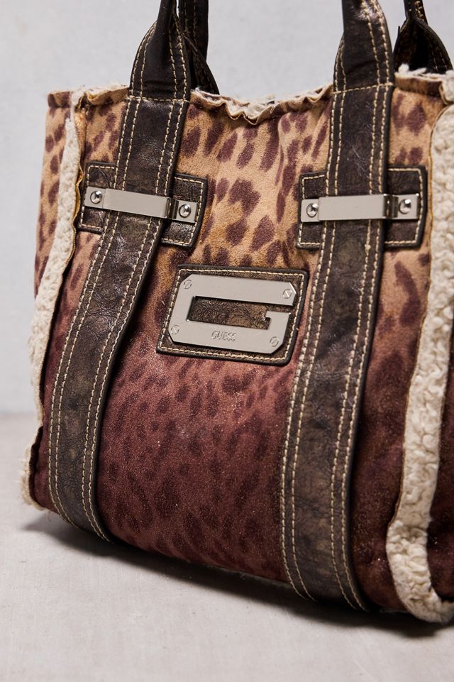 One-Of-A-Kind Thrifty Towel Guess Leopard Print Tote Bag #1