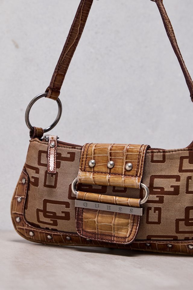 One-Of-A-Kind Thrifty Towel Guess Brown Monogram Bag #1