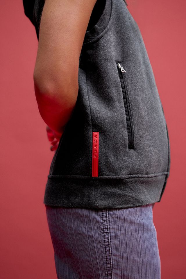 One-Of-A-Kind X Thrifty Towel Prada Sport Sleeveless Hoodie #2