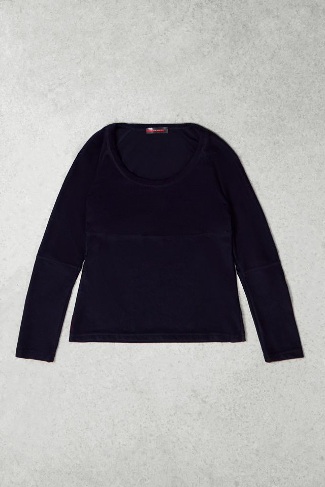 One-Of-A-Kind X Thrifty Towel Prada Red Tab Scoop Neck Jumper #5