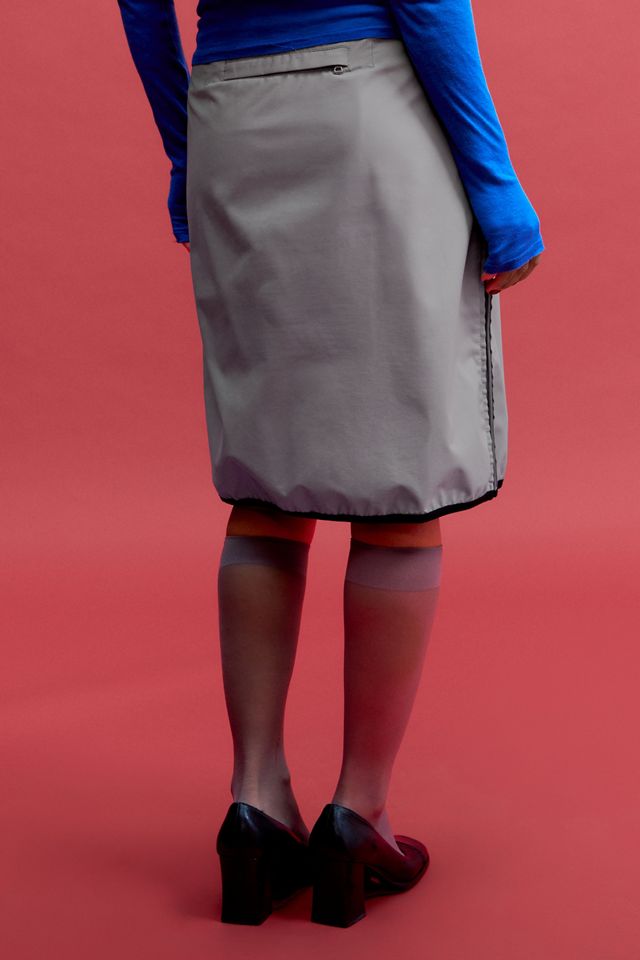 One-Of-A-Kind X Thrifty Towel Prada SS 00 Linea Rossa Double-Zip Midi skirt #3