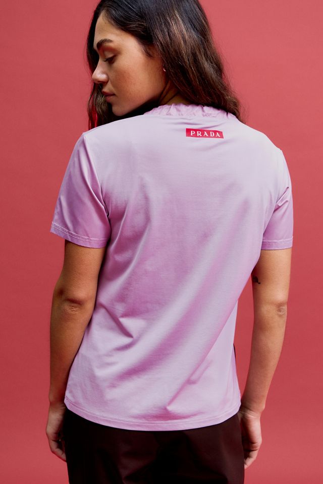 One-Of-A-Kind X Thrifty Towel Prada Drawstring Short Sleeve T-Shirt #3