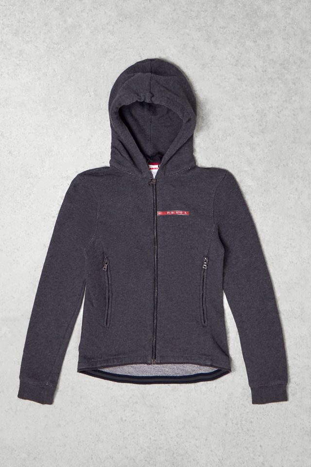 One-Of-A-Kind X Thrifty Towel Prada Red Tab Hoodie #5