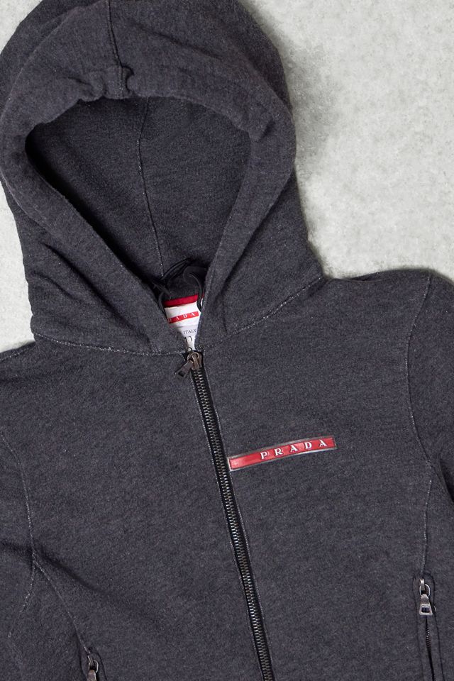 One-Of-A-Kind X Thrifty Towel Prada Red Tab Hoodie #6
