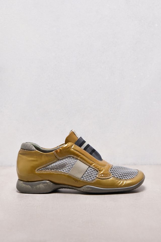 One-Of-A-Kind X Thrifty Towel Prada Sport Vintage 2000s Gold Mesh Space Trainers #3