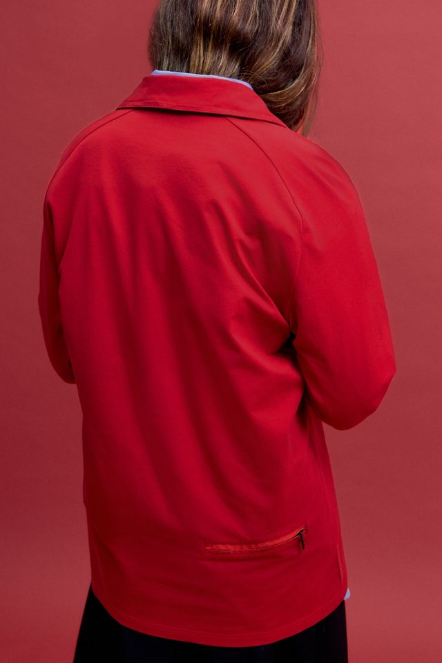 One-Of-A-Kind X Thrifty Towel Prada Red Tab Quarter-Zip Polo #2