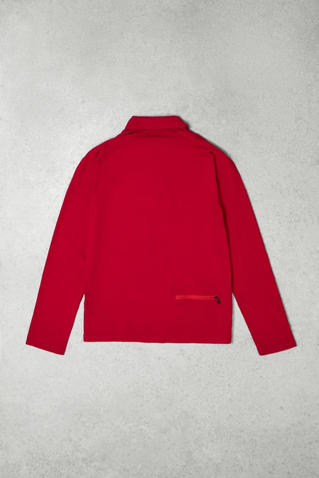 One-Of-A-Kind X Thrifty Towel Prada Red Tab Quarter-Zip Polo #6