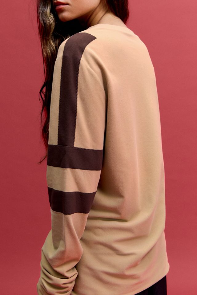 One-Of-A-Kind X Thrifty Towel Prada Red Tab Beige Long Sleeve T-Shirt #2