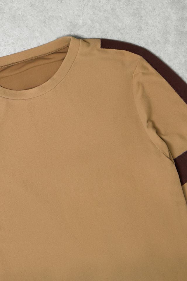 One-Of-A-Kind X Thrifty Towel Prada Red Tab Beige Long Sleeve T-Shirt #5