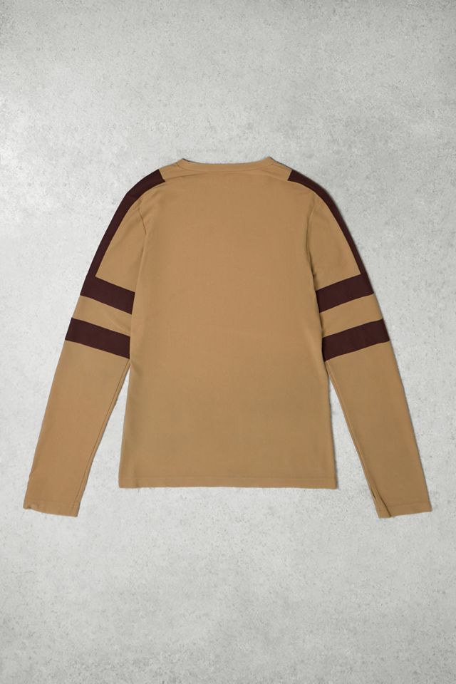 One-Of-A-Kind X Thrifty Towel Prada Red Tab Beige Long Sleeve T-Shirt #6