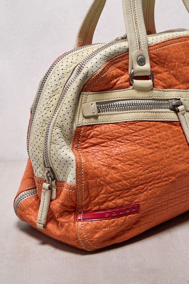One-Of-A-Kind X Thrifty Towel Prada Sport 2003 Quilted Boston Shoulder Bag #3
