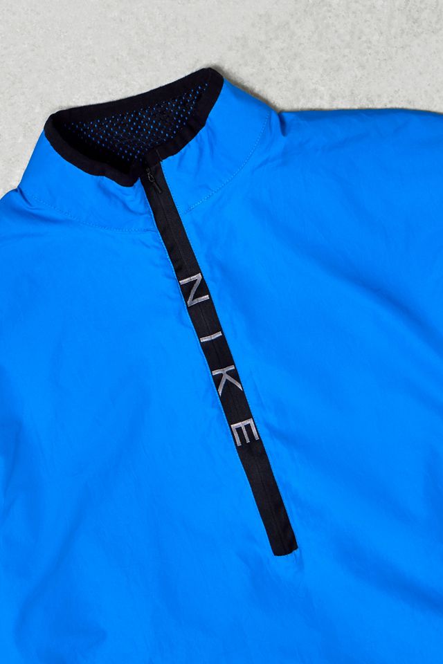 One-Of-A-Kind Vintage 1990s Nike Royal Blue Half-Zip Nylon Anorak Jacket #1