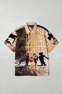 One-Of-A-Kind x Thrifty Towel City Hunter Printed Short Sleeve Shirt