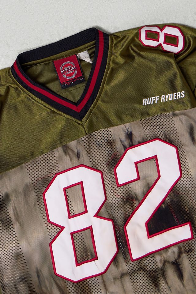 One-Of-A-Kind x Thrifty Towel Ruff Ryders Tie-dye Varsity Jersey #1