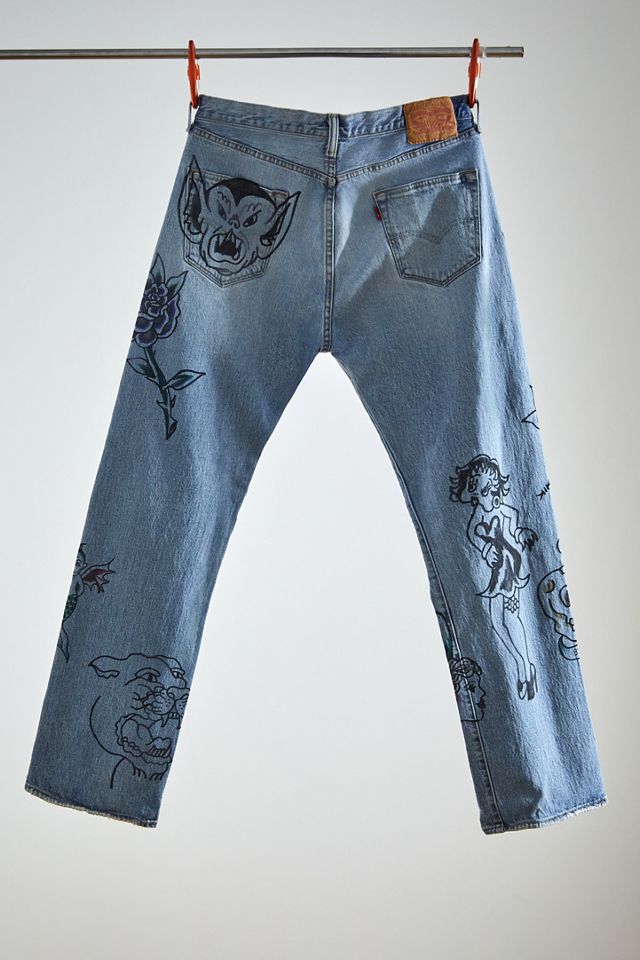 Urban Renewal One-Of-A-Kind Levi’s Doodle Jeans #1