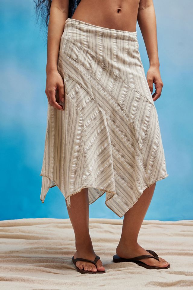 Urban Renewal One-Of-A-Kind Pointed Hem Asymmetrical Midi Skirt  #2