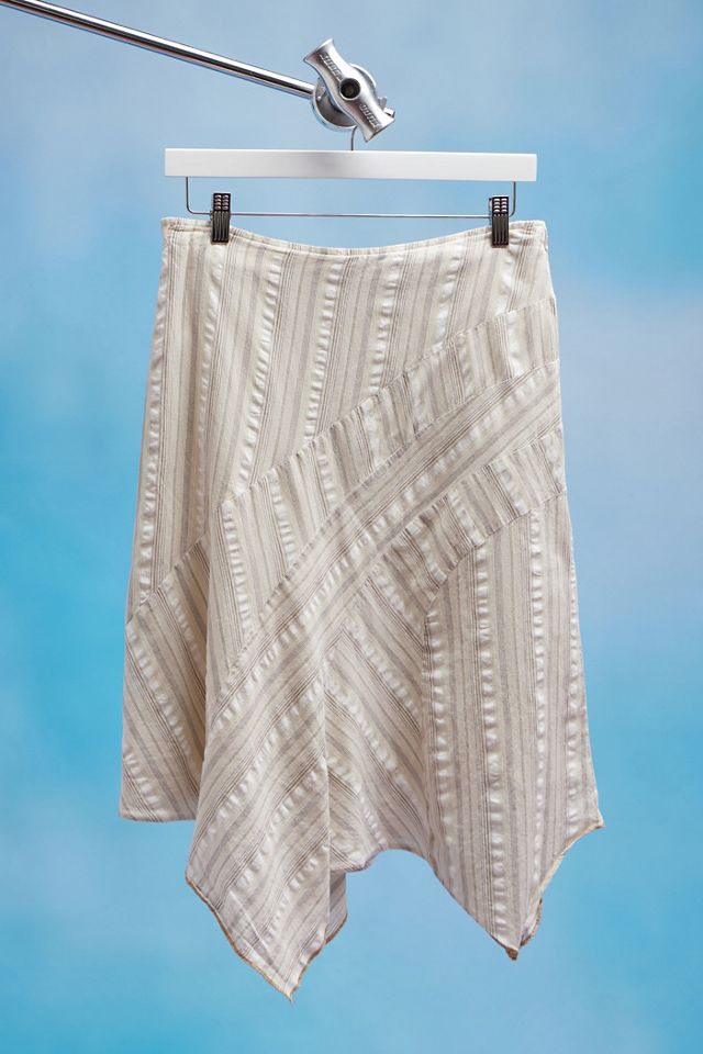 Urban Renewal One-Of-A-Kind Pointed Hem Asymmetrical Midi Skirt  #5